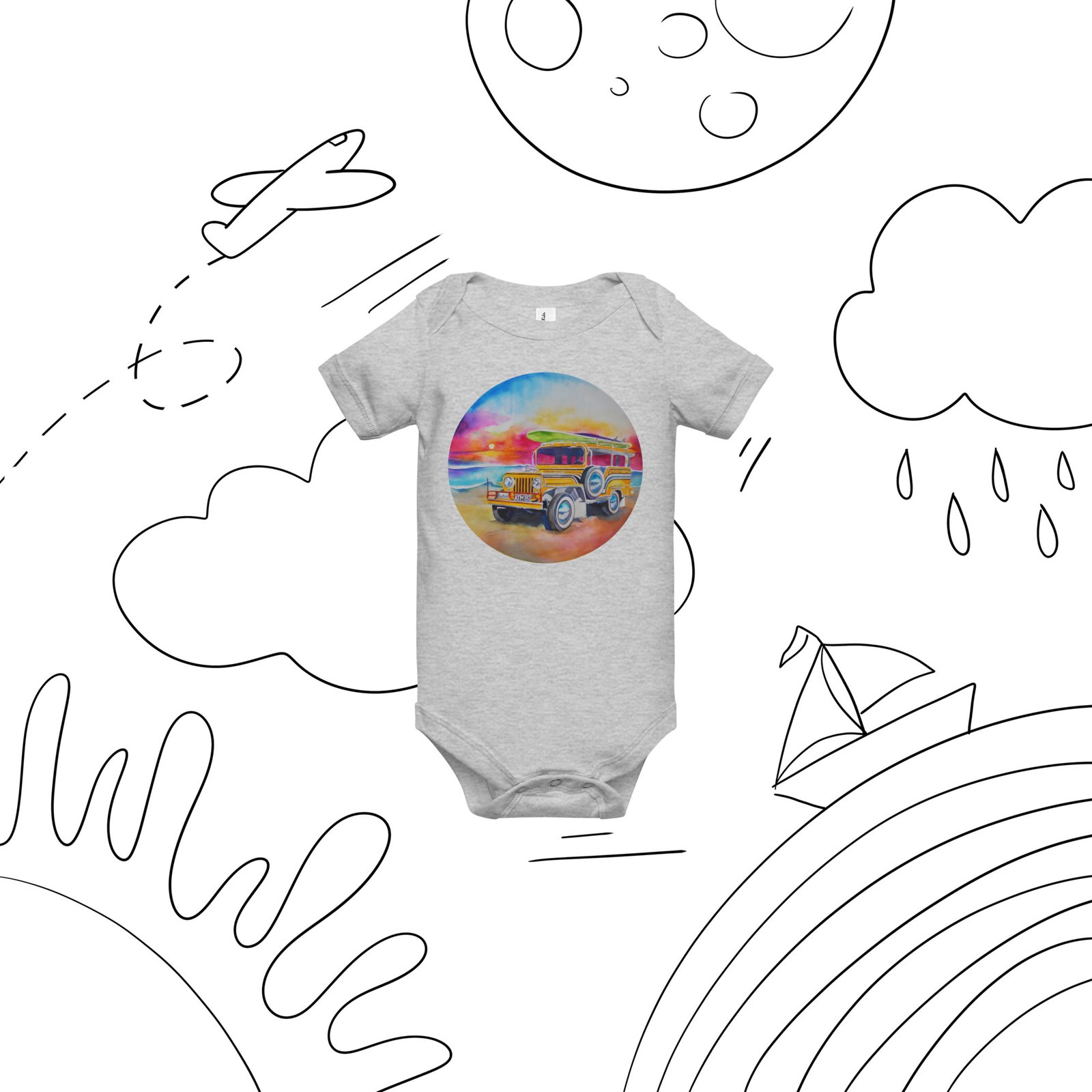 Jeepney Filipino Baby 1Pc Short Sleeve Body - Image 4