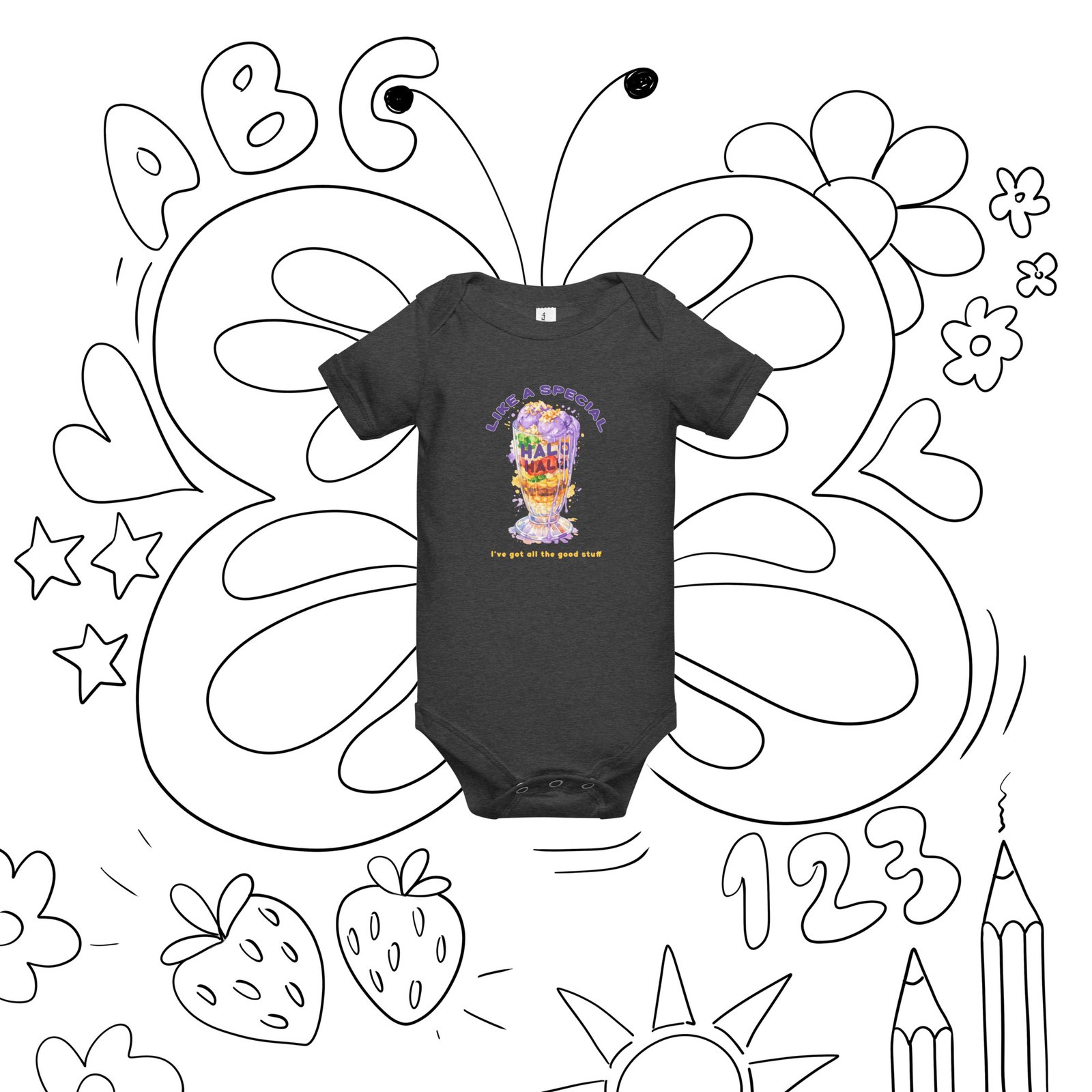 Halo halo Filipino Baby 1Pc Short Sleeve Body - Image 2