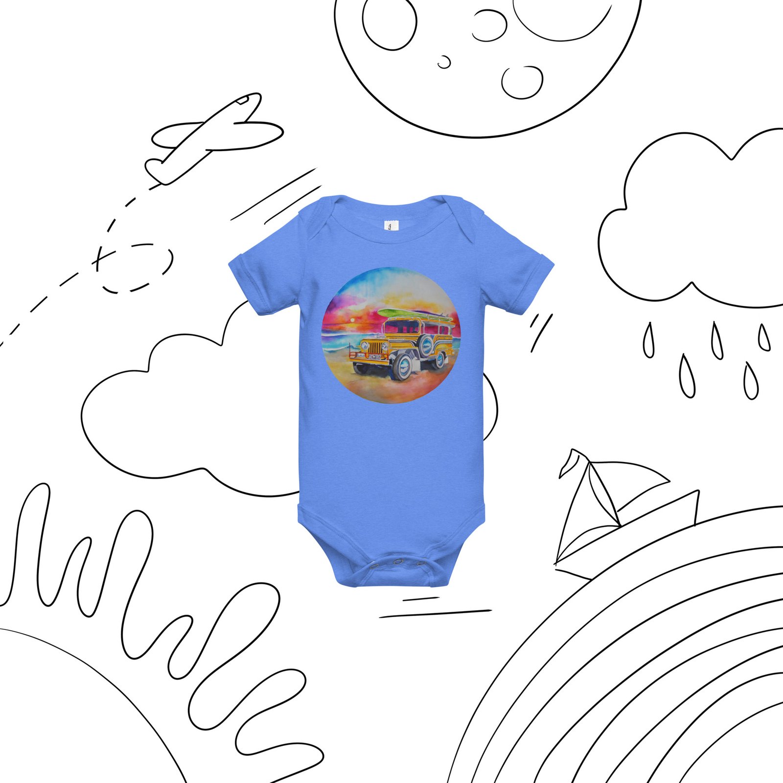 Jeepney Filipino Baby 1Pc Short Sleeve Body - Image 3