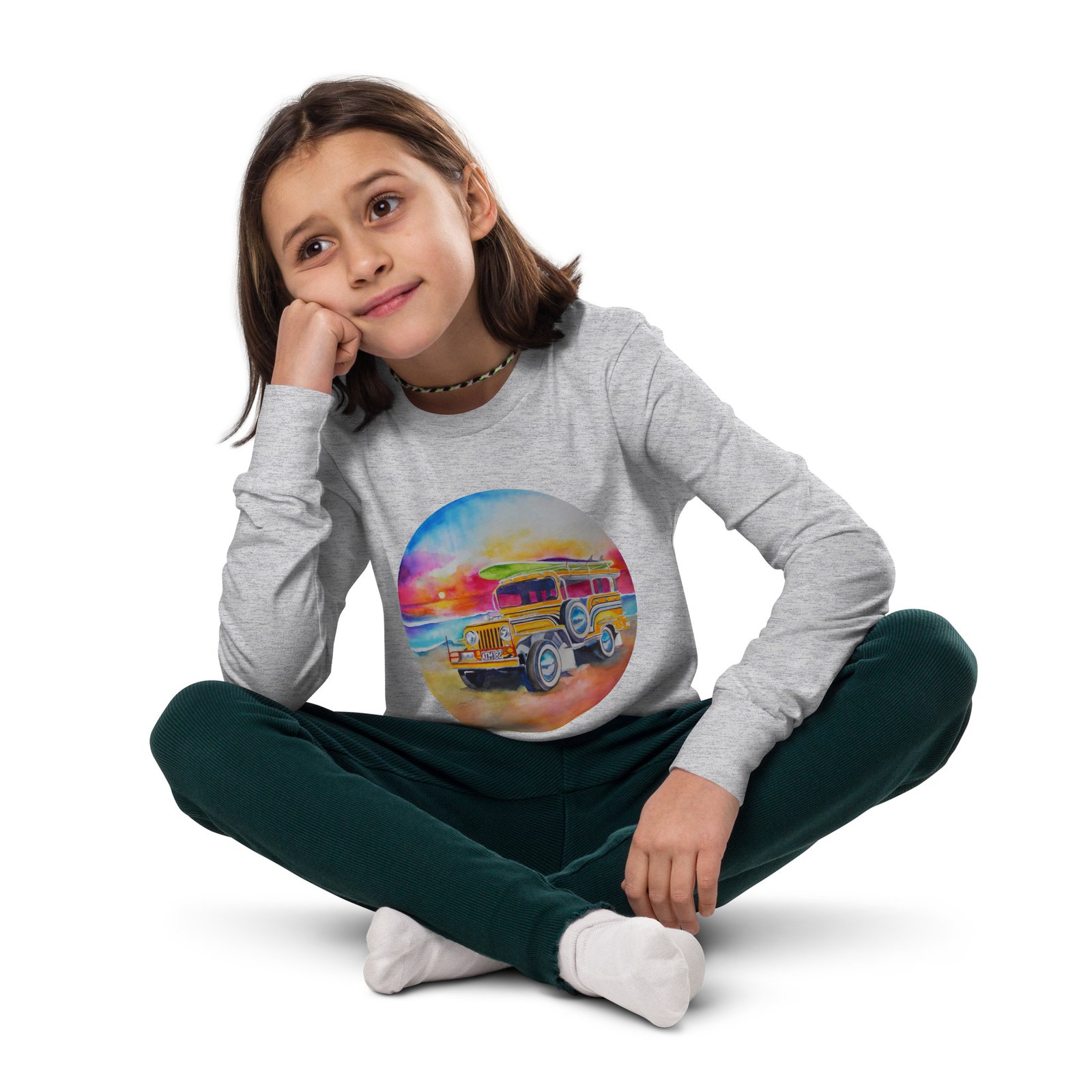 Jeepney Kids Teens Longsleeve Tee - Image 8
