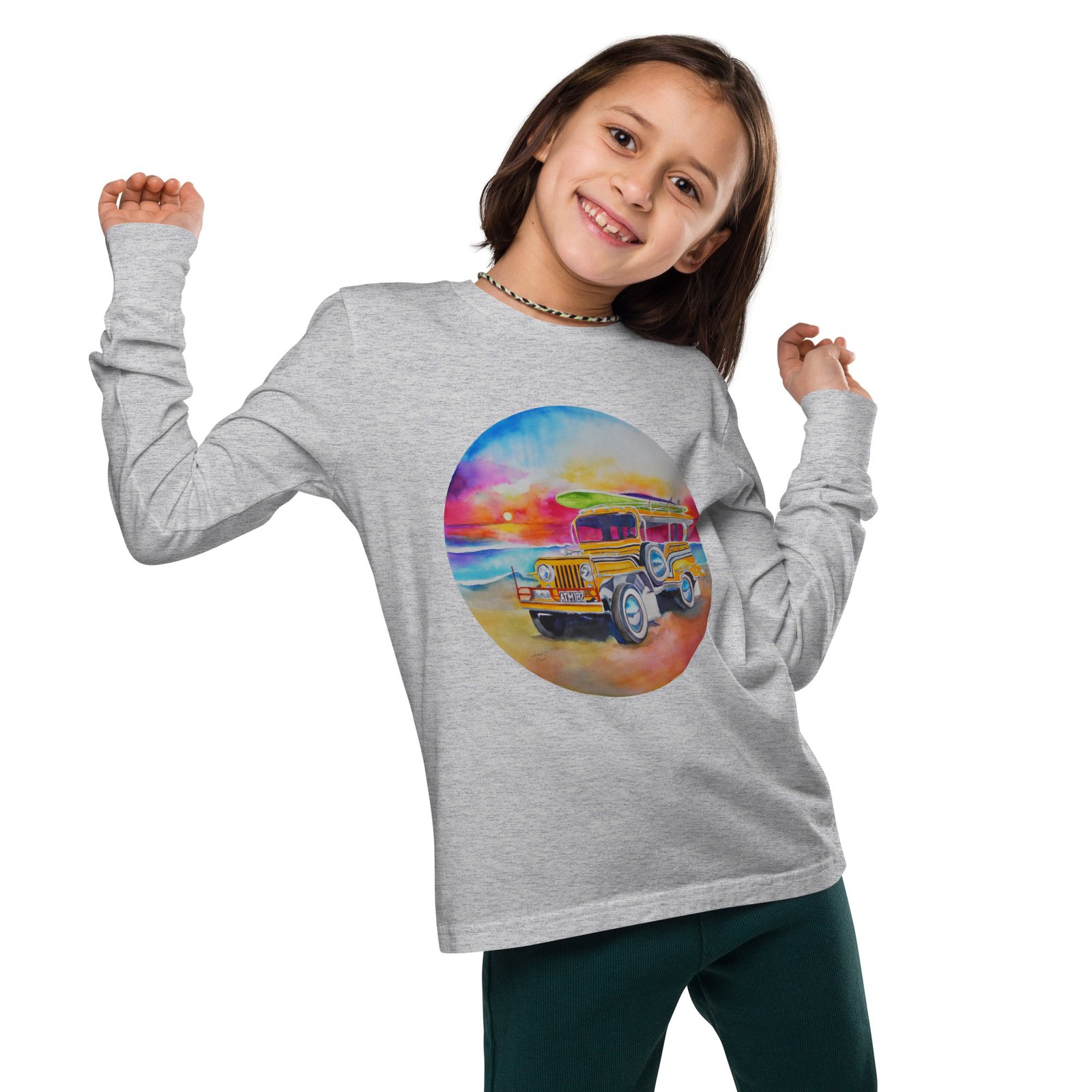 Jeepney Kids Teens Longsleeve Tee