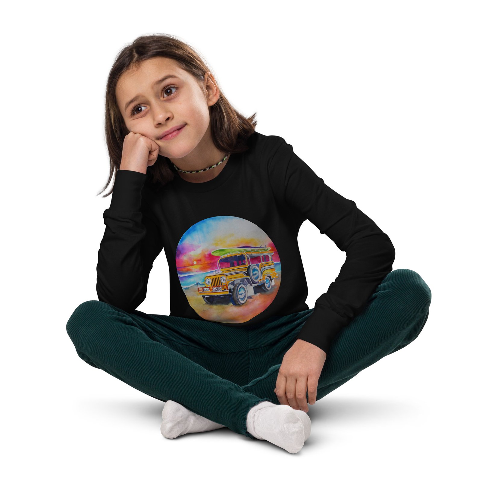 Jeepney Kids Teens Longsleeve Tee - Image 3