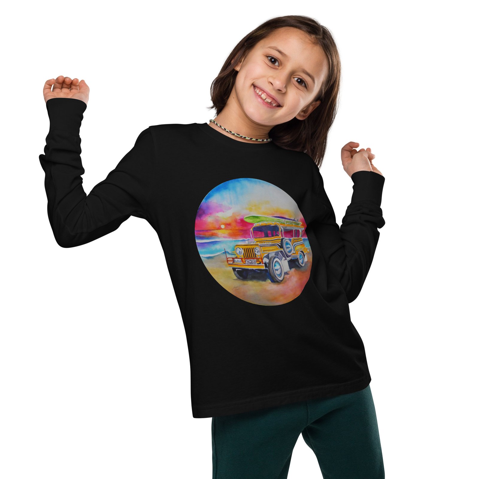 Jeepney Kids Teens Longsleeve Tee - Image 2