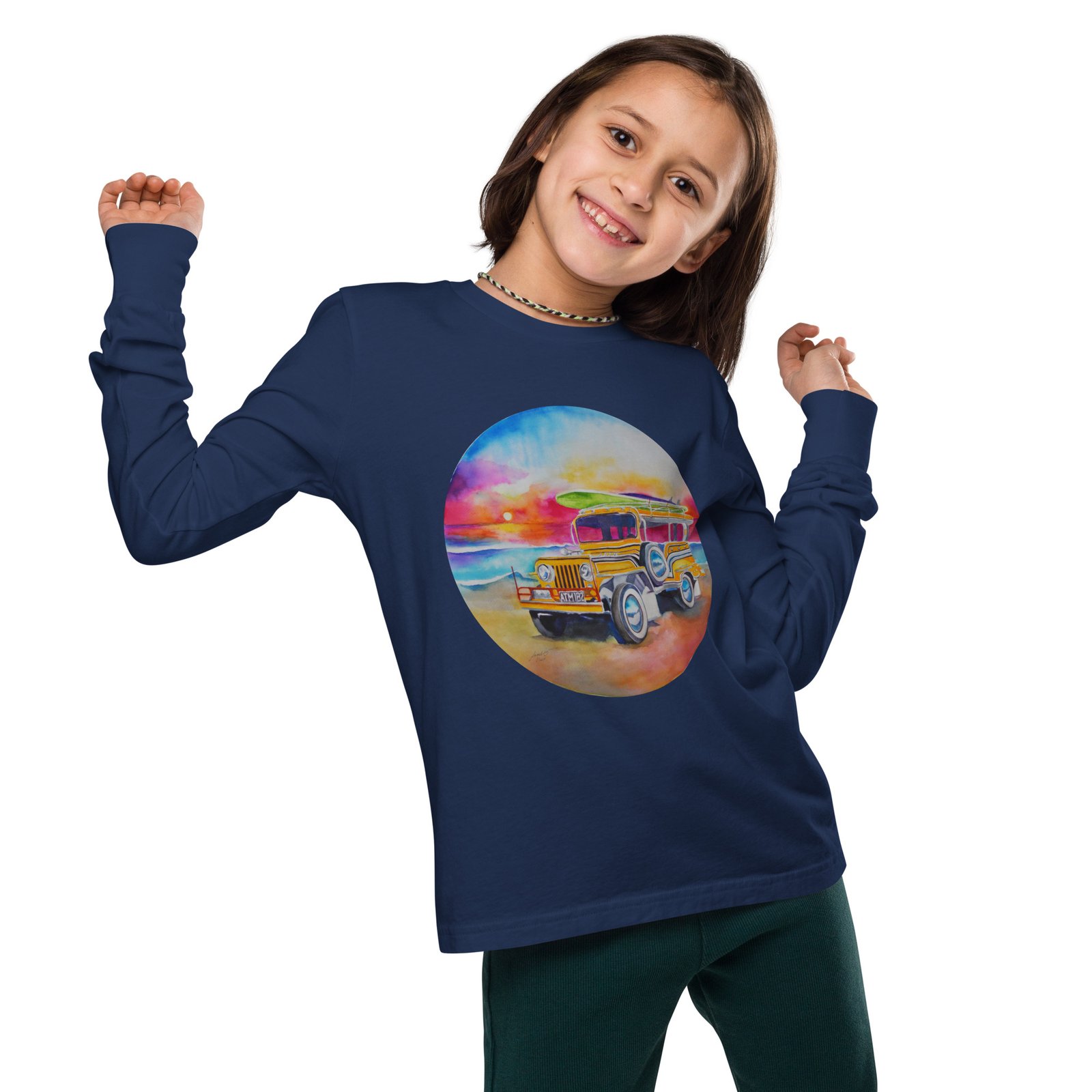 Jeepney Kids Teens Longsleeve Tee - Image 4