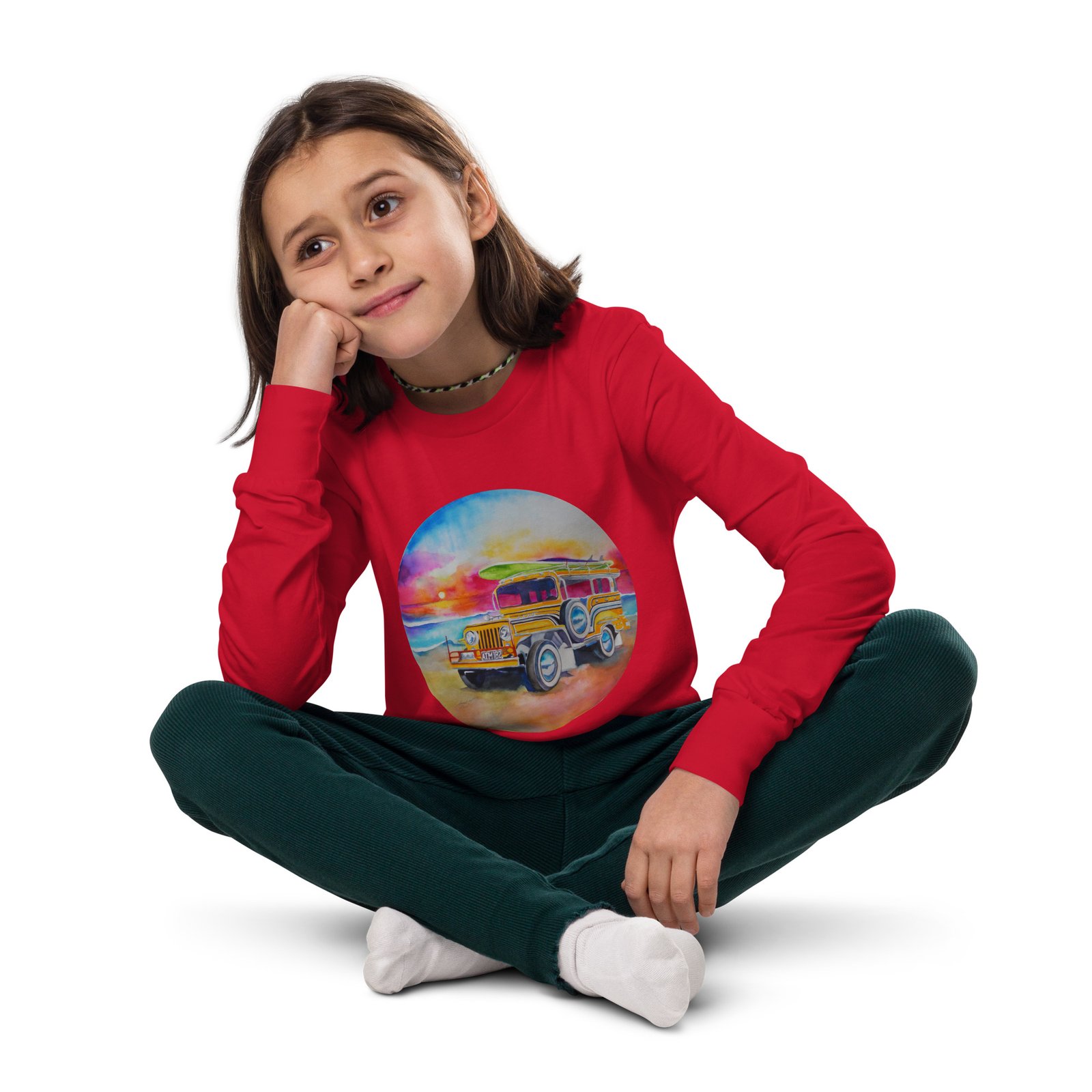 Jeepney Kids Teens Longsleeve Tee - Image 7