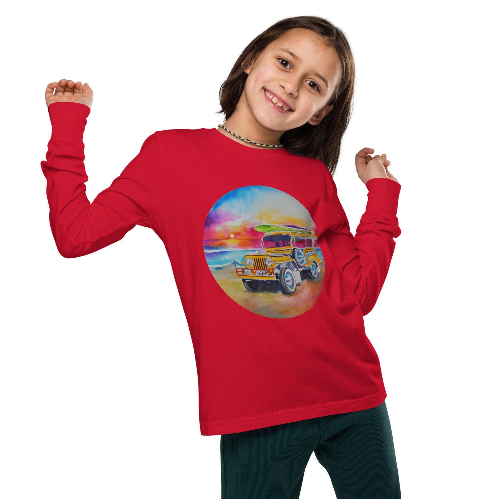 Jeepney Kids Teens Longsleeve Tee - Image 6